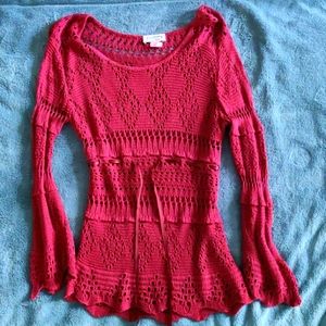 Pretty Red Layering Sweater